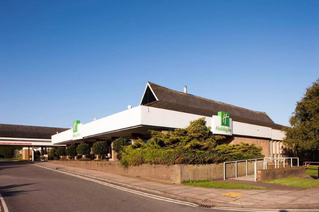 Outside of Holiday Inn, Ipswich with ramp leading to entrance.