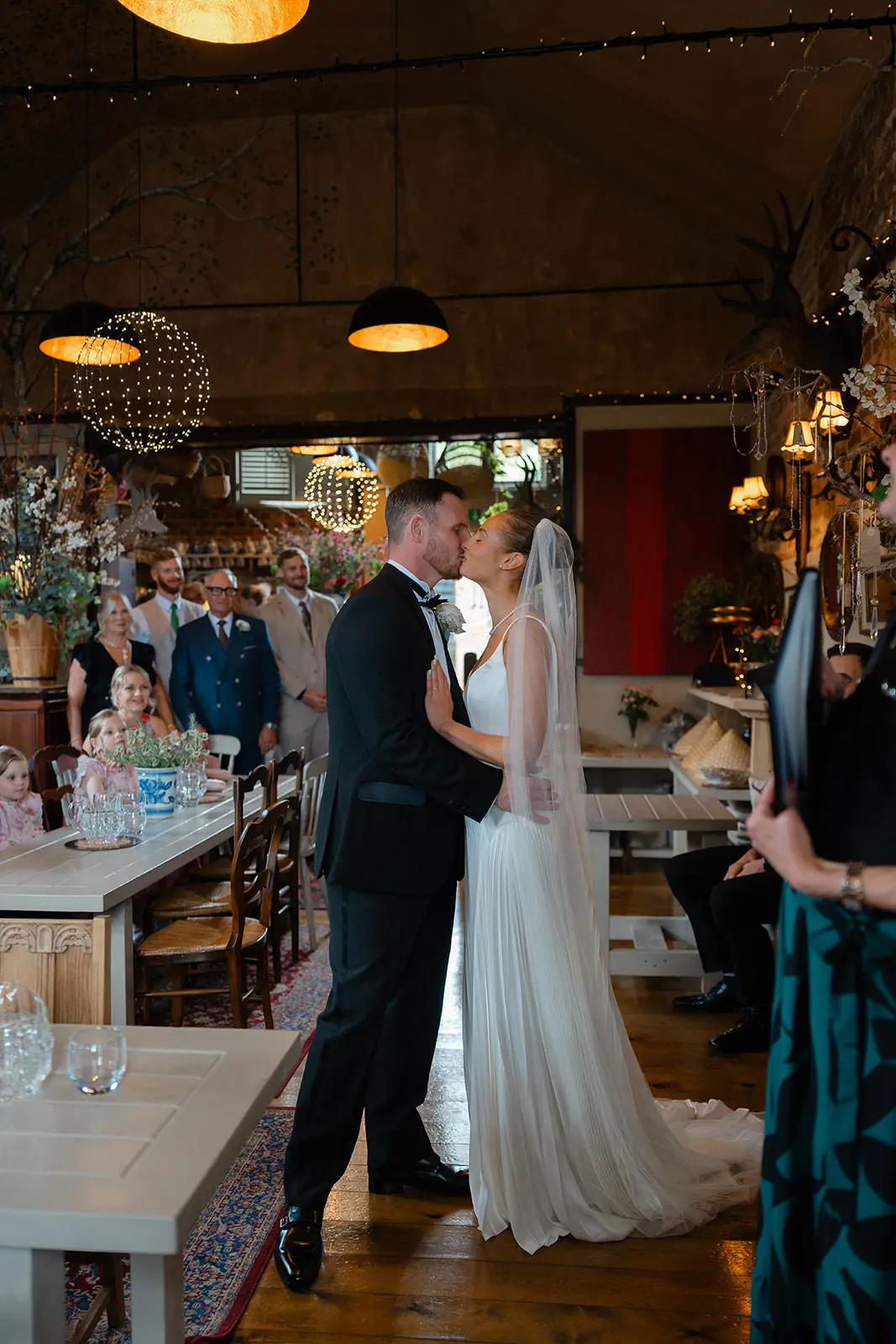 Bride and groom wedding at an unlicensed venue