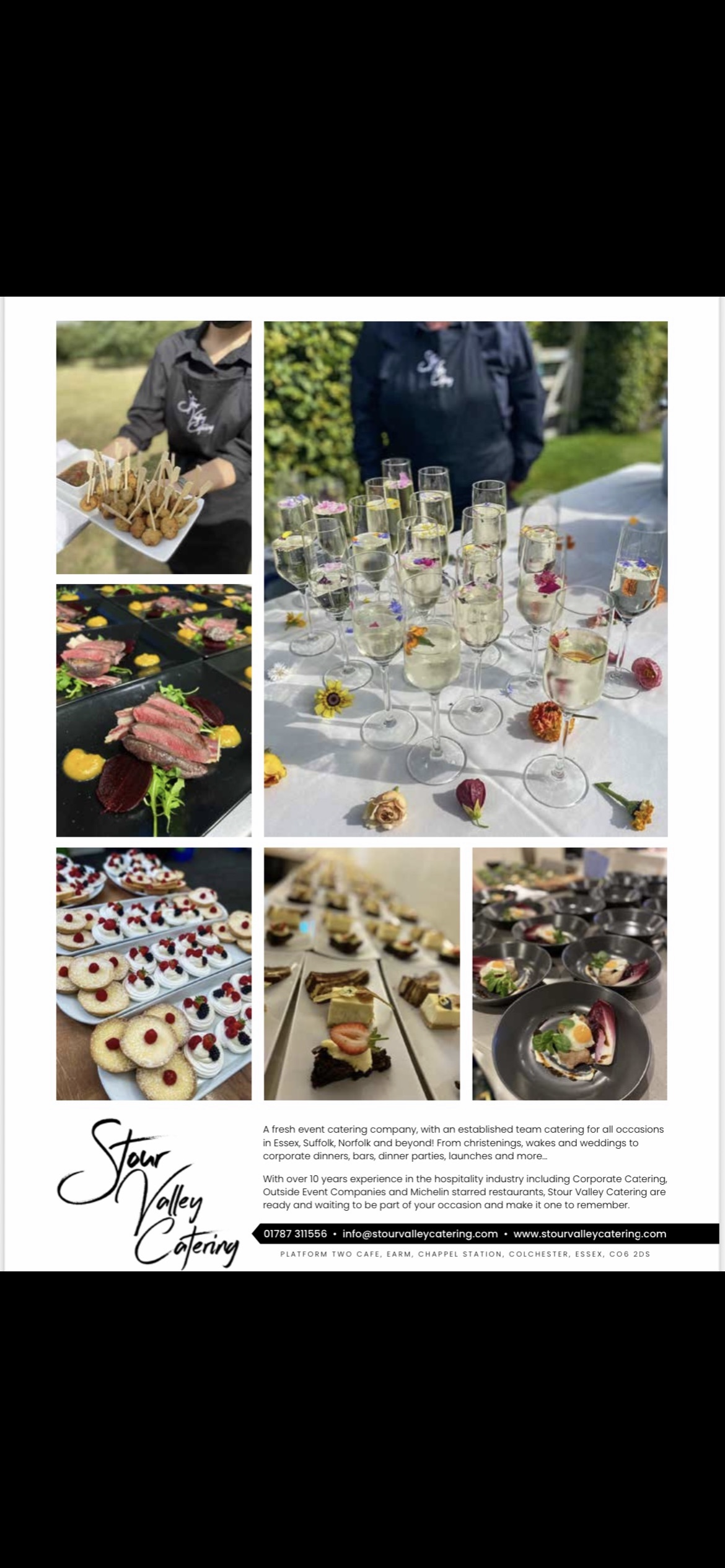 Stour Valley Catering different images of food